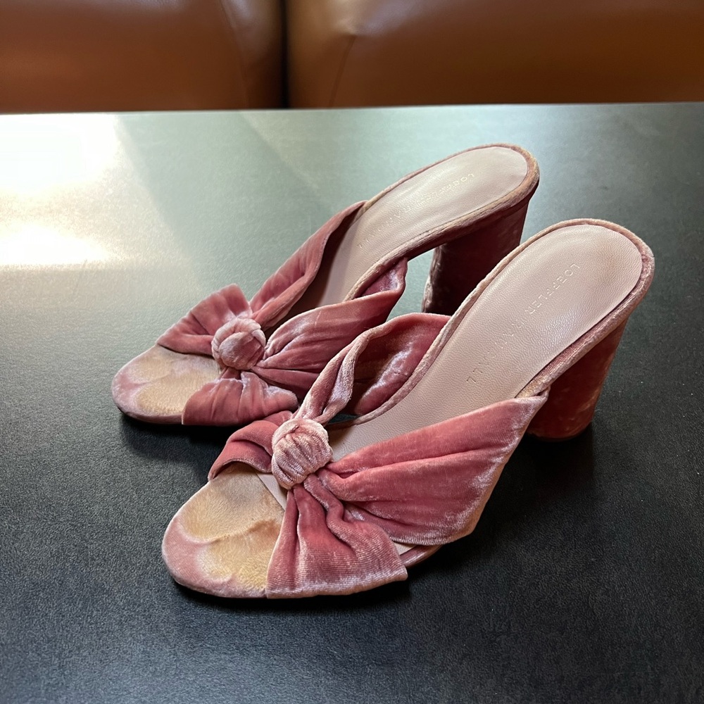 Loeffler Randall Pink Coco Knotted High Heels